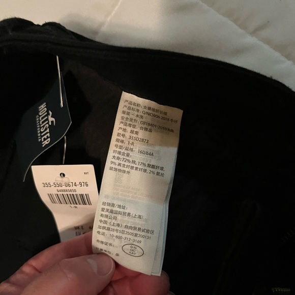 Hollister High Rise Super Skinny Black Jeans Size 1R - Picture 4 of 7